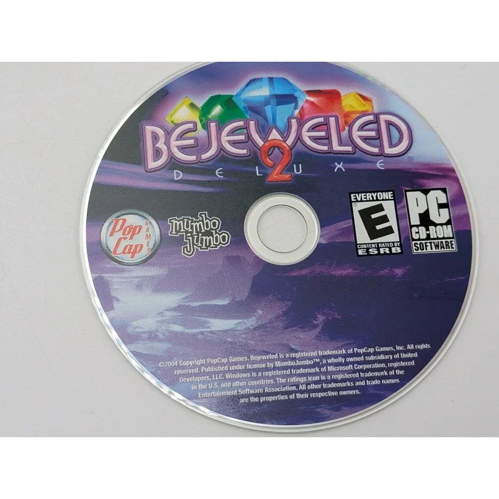 Bejeweled 2 Deluxe The Classic Returns PC/CD ROM‎ Game 2004 Preowned